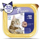Plaisir Terrine Pate Ton Balıklı Yetişkin Yaş Kedi Maması 32x100 gr