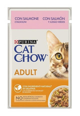 Cat Chow Somonlu-Yeşil Fasulye Yetişkin Yaş Kedi Maması 26x85 gr