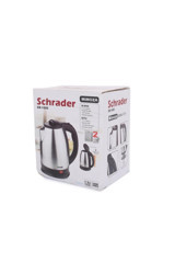 Schrader SCH-1505 Çelik 1.7 lt 2200 W Işıklı Klasik Siyah Kettle