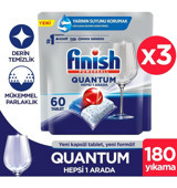 Finish Quantum Tablet Bulaşık Makinesi Deterjanı 180 Adet