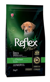 Reflex Plus Junior Tavuklu Küçük Irk Yavru Kuru Köpek Maması 3 kg