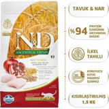 N&D Ancestral Grain Narlı Tavuklu Yetişkin Kuru Kedi Maması 1.5 kg