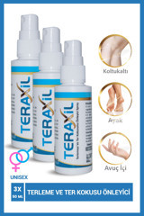 Teraxil Antiperspirant Sprey Unisex Deodorant 3x50 ml