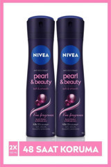 Nivea Pearly Beauty Fine Fragrance Antiperspirant Sprey Kadın Deodorant 2x150 ml