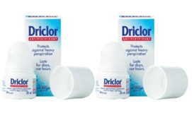 Driclor Antiperspirant Roll-On Unisex Deodorant 2x20 ml