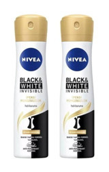 Nivea Black&White Invisible İpeksi Pürüzsüzlük Sprey Kadın Deodorant 2x150 ml