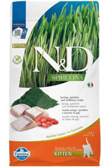 N&D Spirulina Kurt Üzümü Ringa Balıklı Yavru Kuru Kedi Maması 1.5 kg