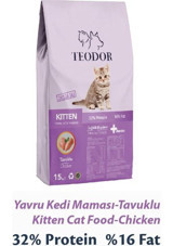 Teodor Tavuklu Yavru Kuru Kedi Maması 15 kg