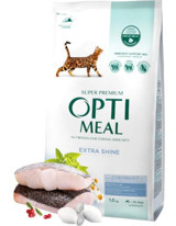 Optimeal Extra Shine Morina Balığı Yetişkin Kuru Kedi Maması 1.5 kg