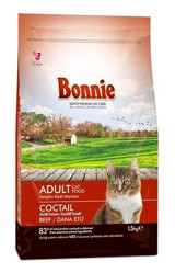 Bonnie Coctail Biftek Yetişkin Kuru Kedi Maması 1.5 kg