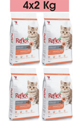 Reflex High Quality Pirinç Tavuklu Yavru Kuru Kedi Maması 4x2 kg
