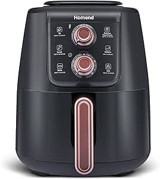 Homend 2508H Airfryer 4 lt Tek Hazneli Yağsız Sıcak Hava Fritözü Siyah