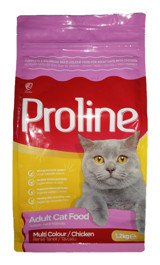 Proline Multi Colour Tavuklu Tahıllı Yetişkin Kuru Kedi Maması 1.2 kg
