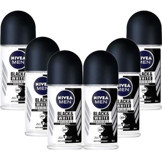 Nivea Black&White Invisible Roll-On Erkek Deodorant 6x50 ml