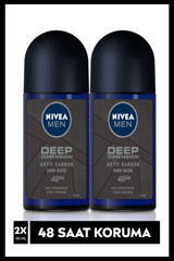 Nivea Deep Dimension Roll-On Erkek Deodorant 2x50 ml