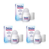 Driclor Antiperspirant Roll-On Unisex Deodorant 3x20 ml