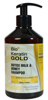 Bio Keratin Gold Botox Milk & Honey Besleyici Onarıcı Şampuan 500 ml