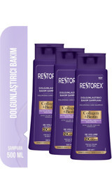 Restorex Dolgunlaştırıcı Güç Verici Tüm Saçlar İçin Bakım Şampuanı 3x500 ml