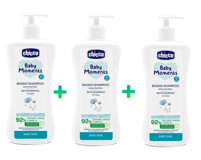 Chicco Baby Moments Aynısefa Bebek Şampuanı 3x500 ml