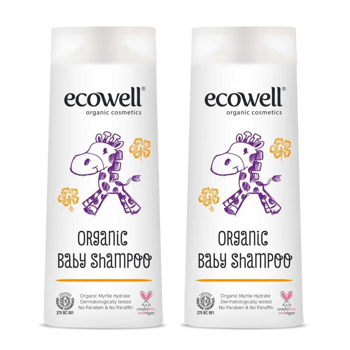 Ecowell Portakallı Bebek Şampuanı 2x300 ml