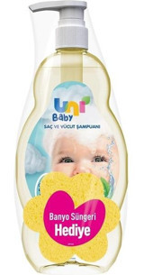 Uni Baby Bebek Şampuanı 700 ml + Banyo Sünger Hediyeli