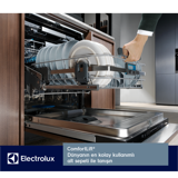 Electrolux EEC87315L 8 Programlı D Enerji Sınıfı 14 Kişilik Cam Kapaklı Akıllı Wifili Çekmeceli Beyaz Ankastre Bulaşık Makinesi