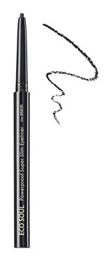 The Saem Eco Soul BK01 Suya Dayanıklı Doğal Siyah Kalıcı İnce Uçlu Kalem Eyeliner