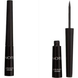 Note No:113 Mat-Saten Ultra Black İnce Uçlu Likit Eyeliner