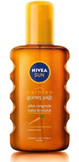 Nivea Sun Karoten Özü 6 Faktör Vücut İçin Bronzlaştırıcı Yağ 200 ml