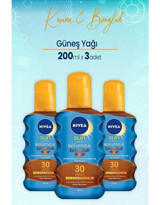 Nivea Sun Vücut İçin Bronzlaştırıcı Yağ 3x200 ml