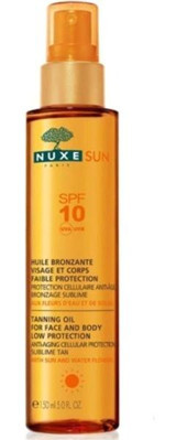 Nuxe Huile Solaire 10 Faktör Vücut - Yüz İçin Bronzlaştırıcı Yağ 150 ml