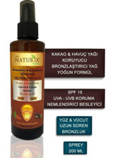 Naturix Havuç Yağı 15 Faktör Vücut İçin Bronzlaştırıcı Yağ 200 ml