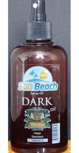 Sun Beach Dark Bitkisel E Vitaminli-Kakao Yağı Vücut İçin Bronzlaştırıcı Yağ 200 ml