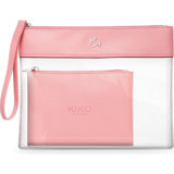 Kiko Milano Transparent Beauty Case No:03 Pembe Düz PVC Makyaj Çantası