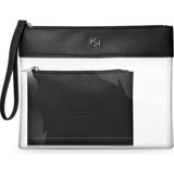 Kiko Milano Transparent Beauty Case No:01 Siyah Düz PVC Makyaj Çantası