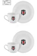 Neva N4665 Beşiktaş Lisanslı Taraftar 4 Parça 2 Kişilik Porselen Yuvarlak Yemek Takımı
