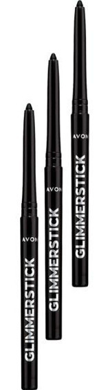 Avon Asansörlü Metalik Blackest Black Göz Kalemi 3 Adet