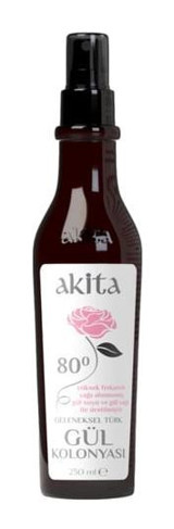 Akita Cam Şişe Kolonya 250 ml