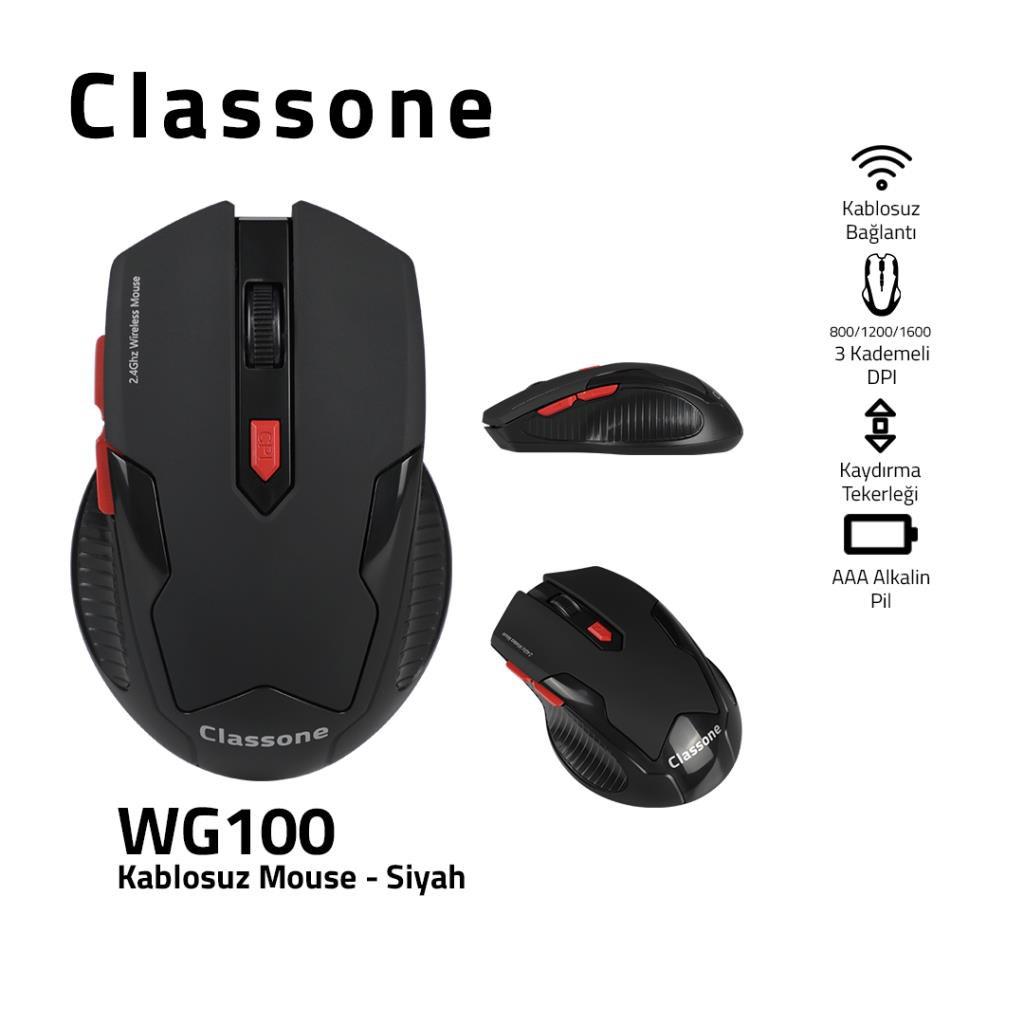 Classone Wg100 Kablosuz Siyah Gaming Mouse