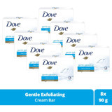 Dove Beauty Cream Bar Gentle Exfoliating Sabun 8x90 gr