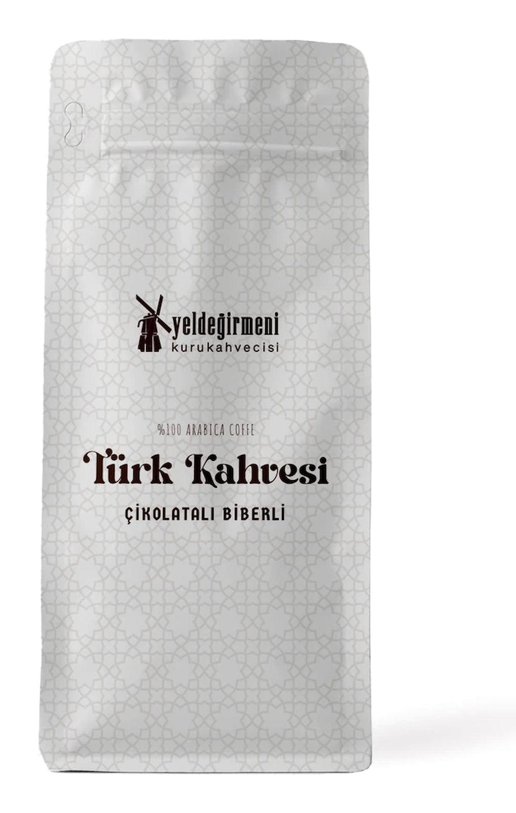 Yeldeğirmeni Kurukahvecisi Çikolatalı-Biberli Orta Kavrulmuş Türk Kahvesi 1 kg