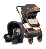 4 Baby Comfort Katlanabilir Travel Sistem Bebek Arabası Antrasit