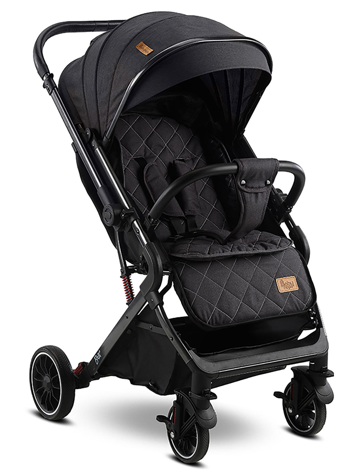 Babyhope Bella Çift Yönlü Katlanabilir Travel Sistem Bebek Arabası Siyah