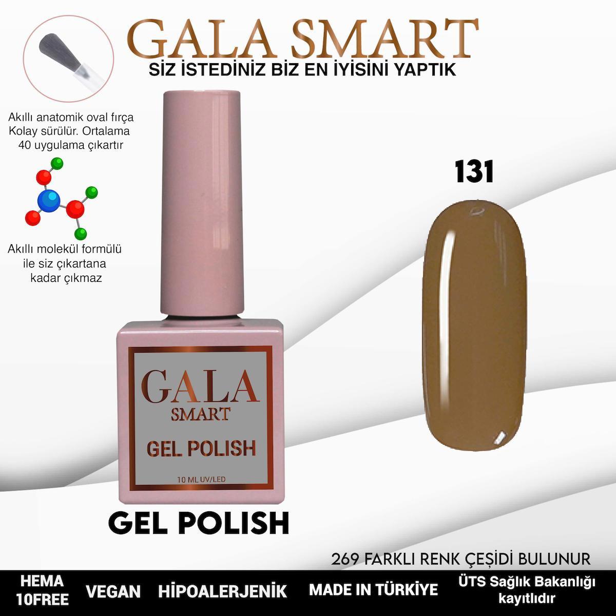 Gala Smart 131 Kahverengi Parlak Kalıcı Oje