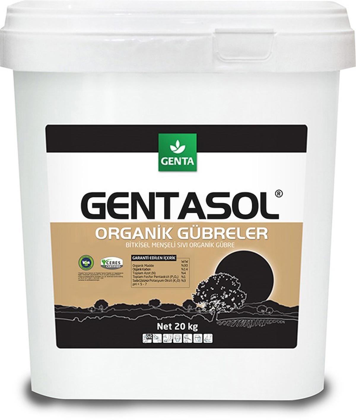 Genta Azotlu-Karbon Organik Toprak Sıvı Gübre 20 kg