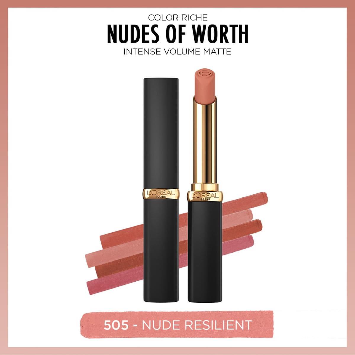 L'Oréal Paris 505 Nude Resilient Kalıcı Mat Krem Lipstick Ruj