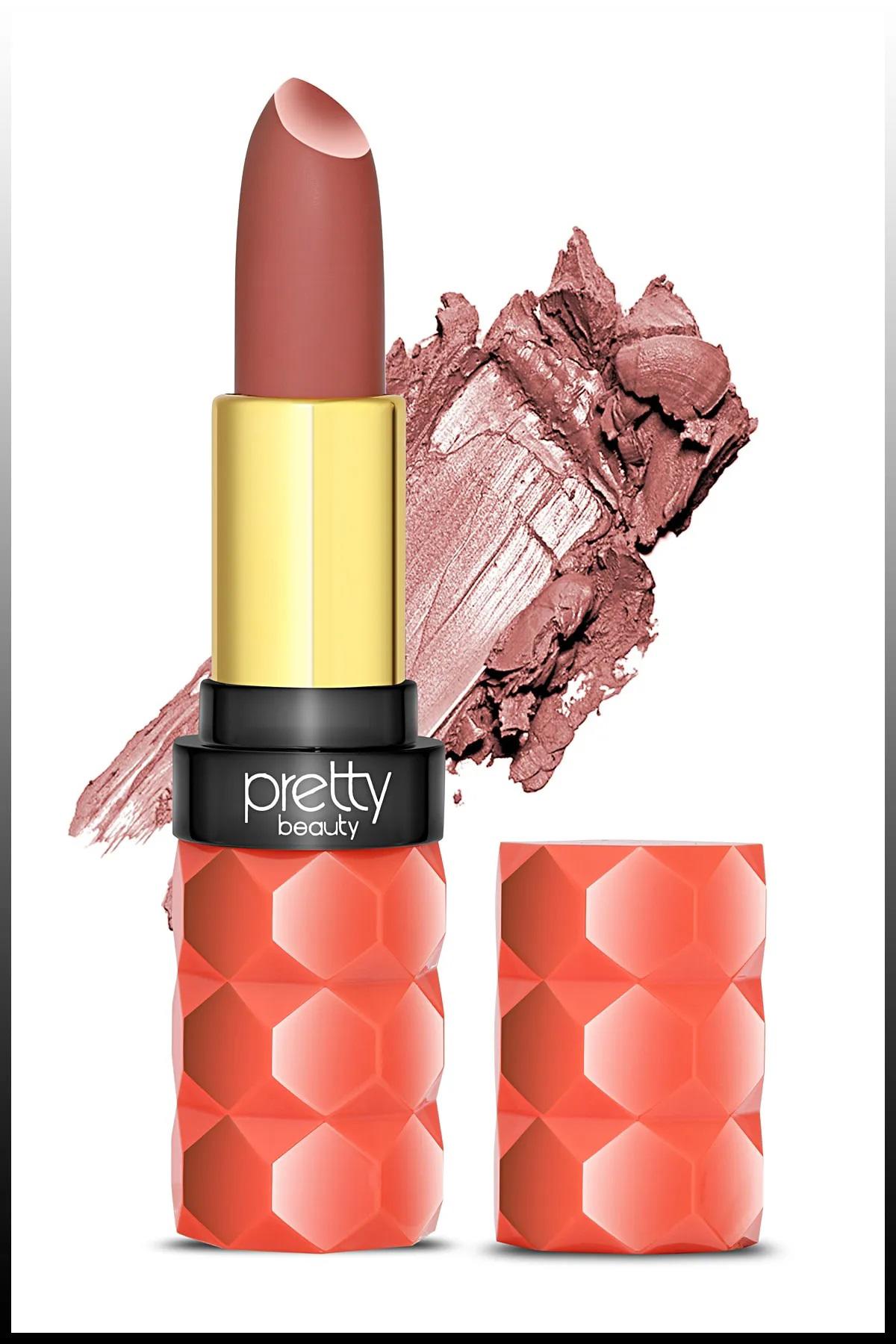 Pretty Beauty 187 Mat Krem Lipstick Ruj