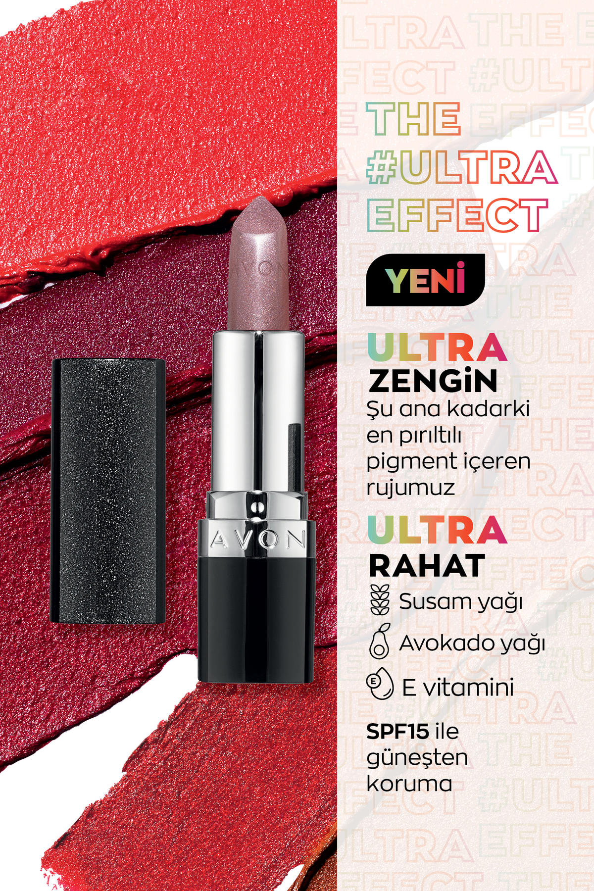 Avon Violet Sparks Parlak Krem Lipstick Ruj