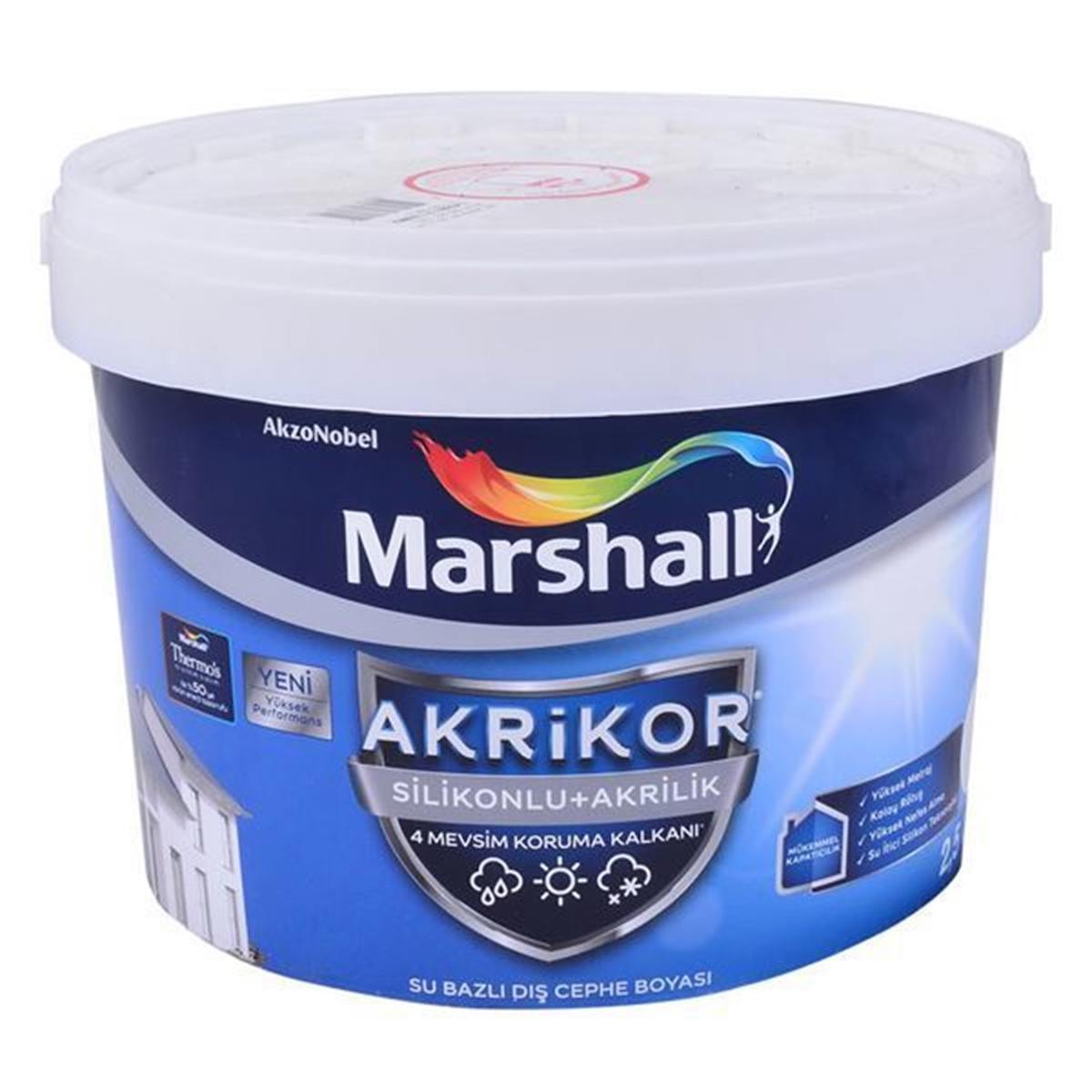 Marshall Akrikor BC Dış Cephe Boyası 2.5 lt Beyaz