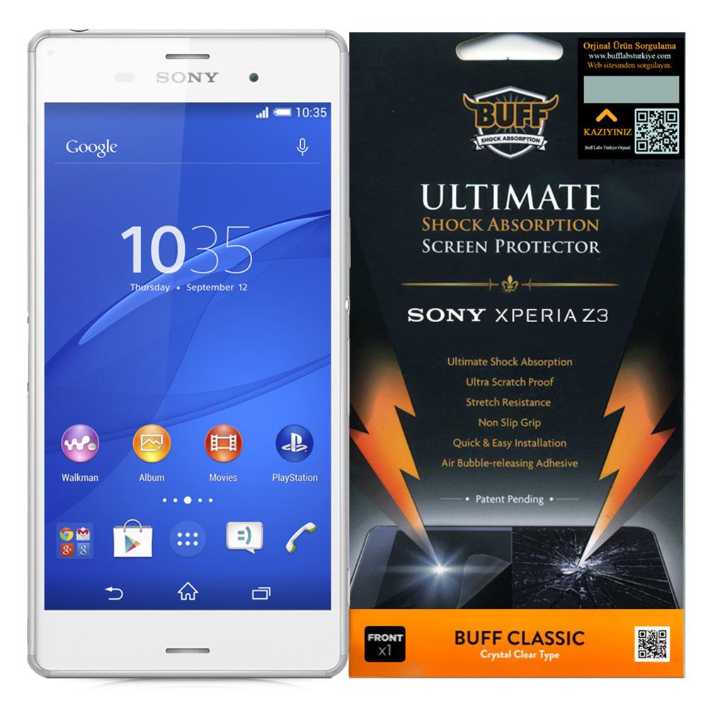 Buff Sony Xperia Z3 Silikon Parlak Ekran Koruyucu